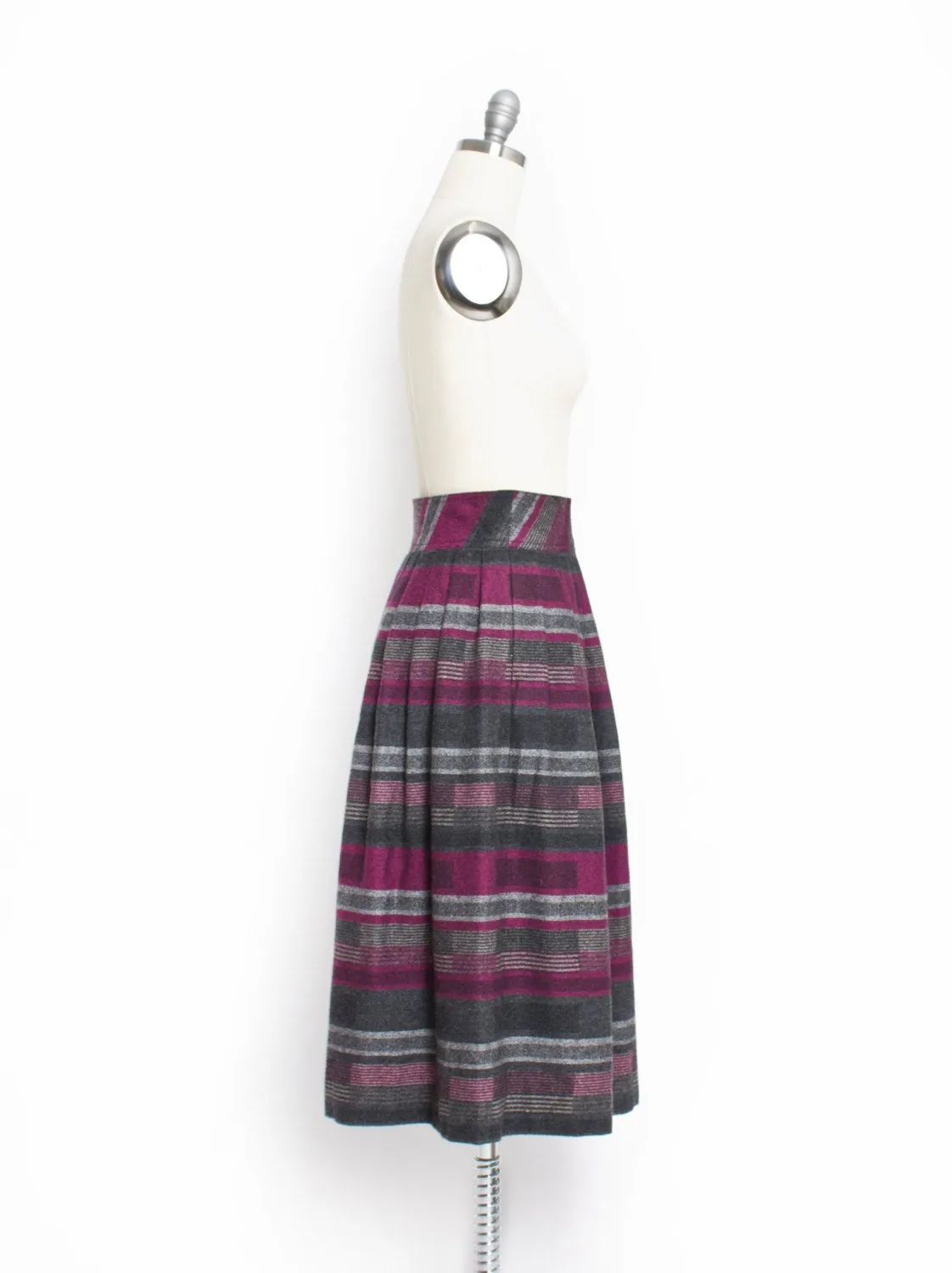 1980s Skirt DVF Diane Von Furstenberg Wool S