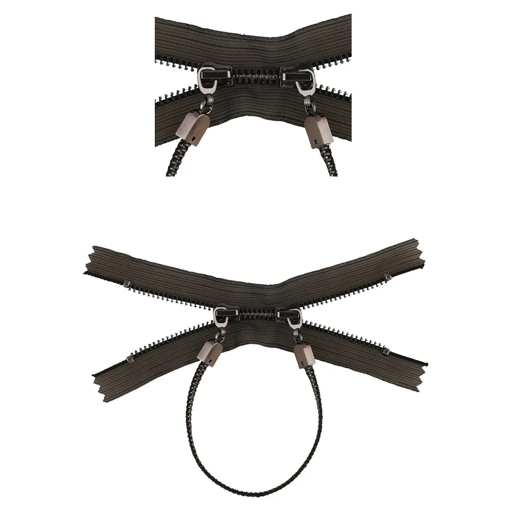 #5 Unique Style Gunmetal Two-Way Separating Zipper with Double Runner
