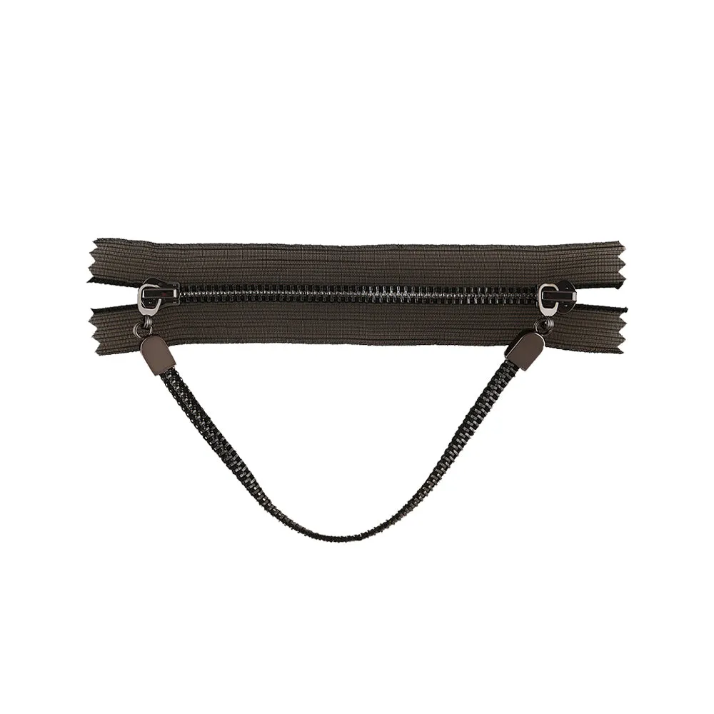 #5 Unique Style Gunmetal Two-Way Separating Zipper with Double Runner