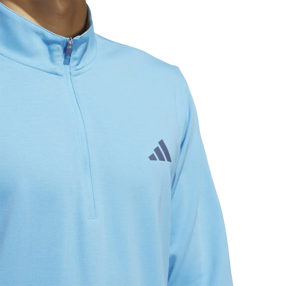 adidas Elevated 1/4 Zip Pullover - Semi Blue Burst
