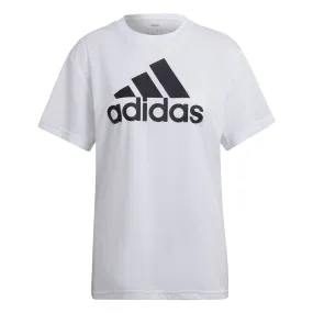 adidas Logo Boyfriend Sport Tee - Womens - White/Black