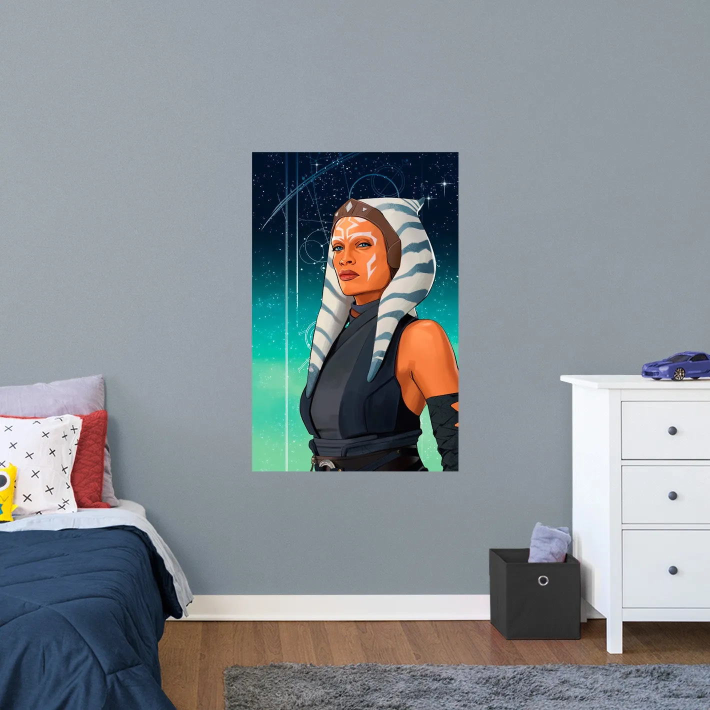 Ahsoka: Ahsoka Tano Gradient Poster        - Officially Licensed Star Wars Removable     Adhesive Decal