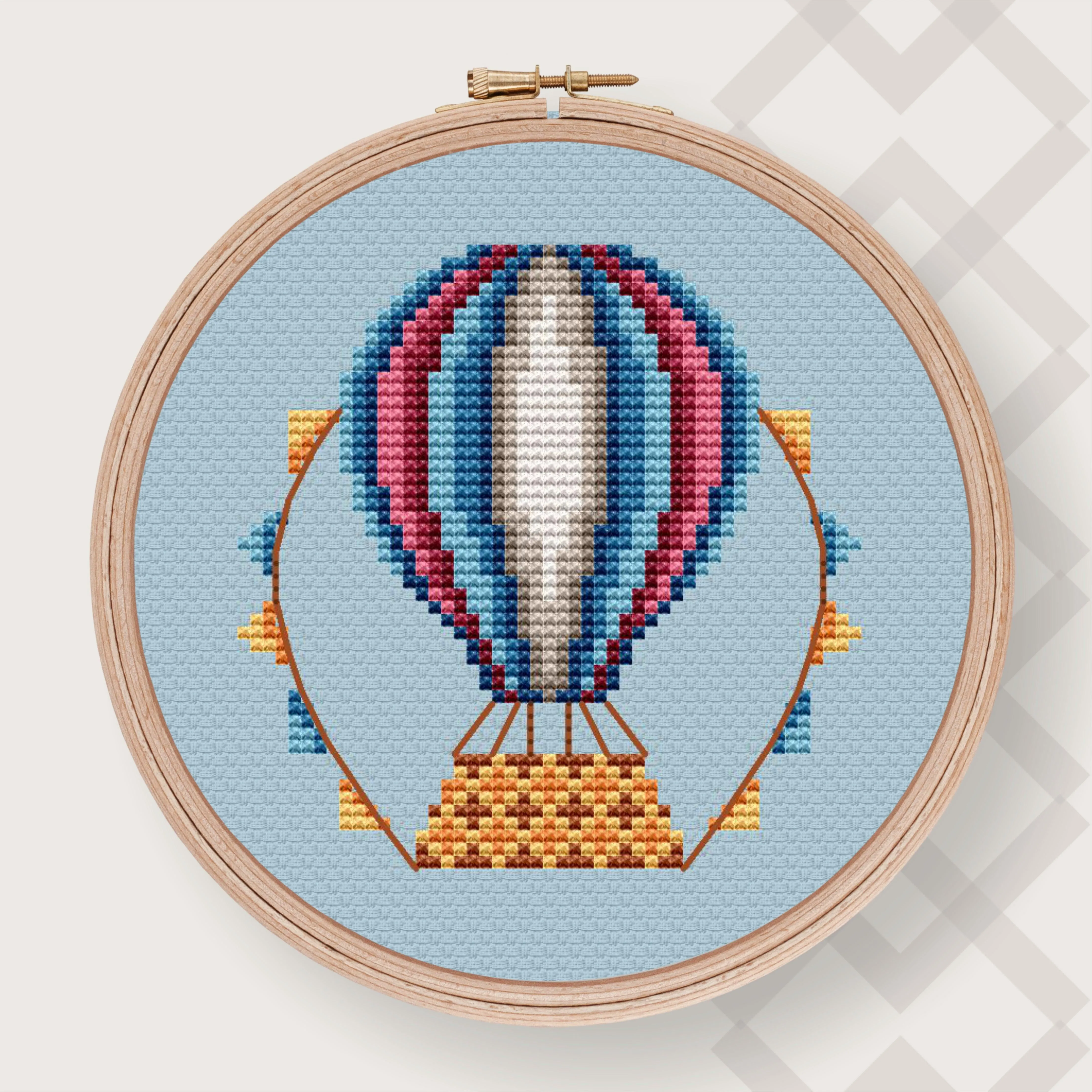 Air Balloon 7 - PDF Counted Cross Stitch Pattern