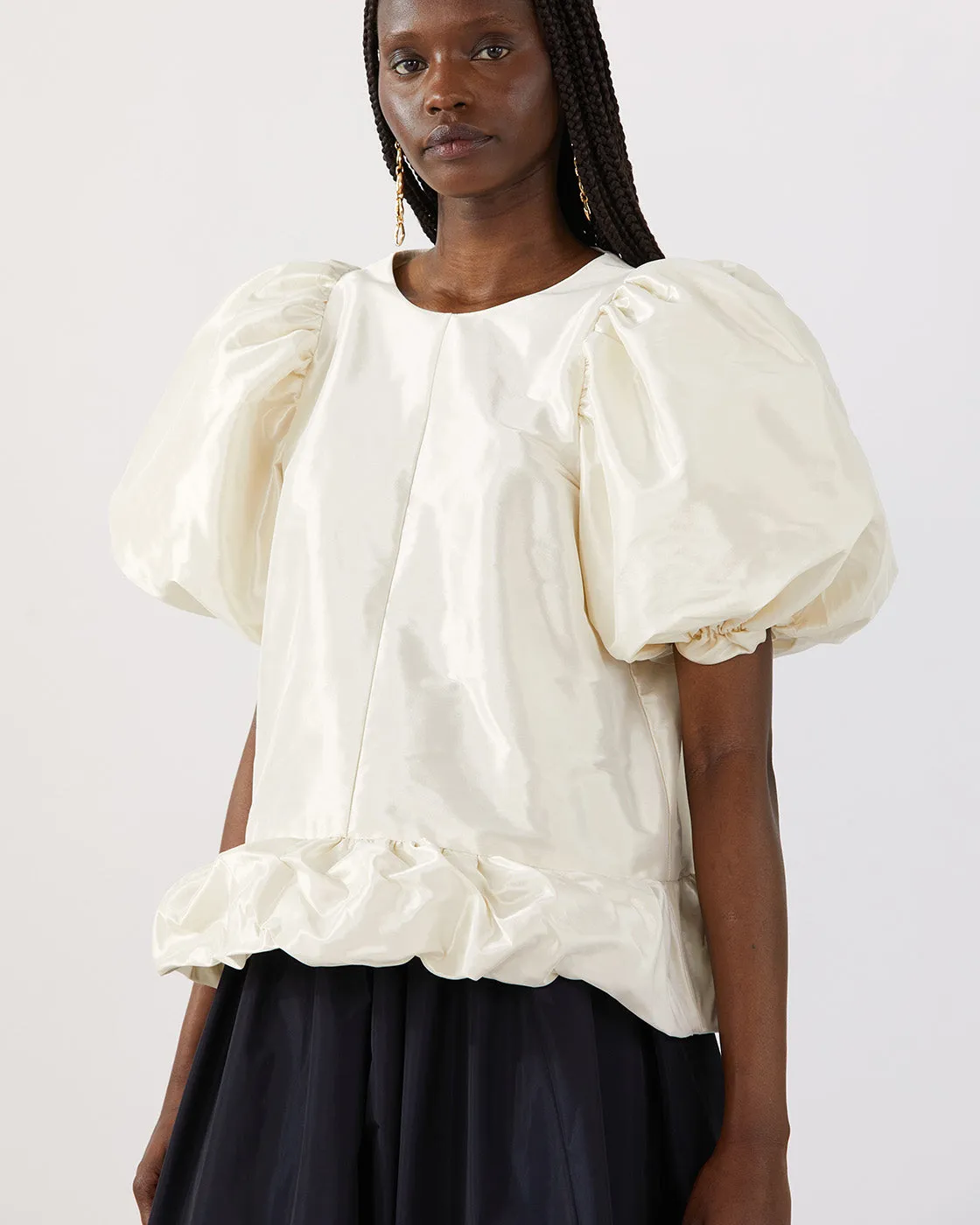 Alara Blouse Taffeta Cream