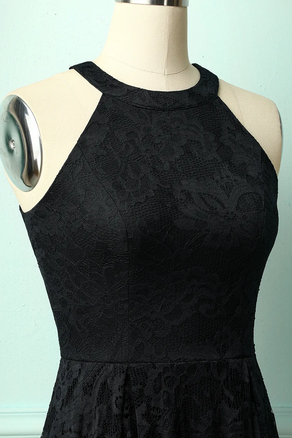 Asymmetrical Black Lace