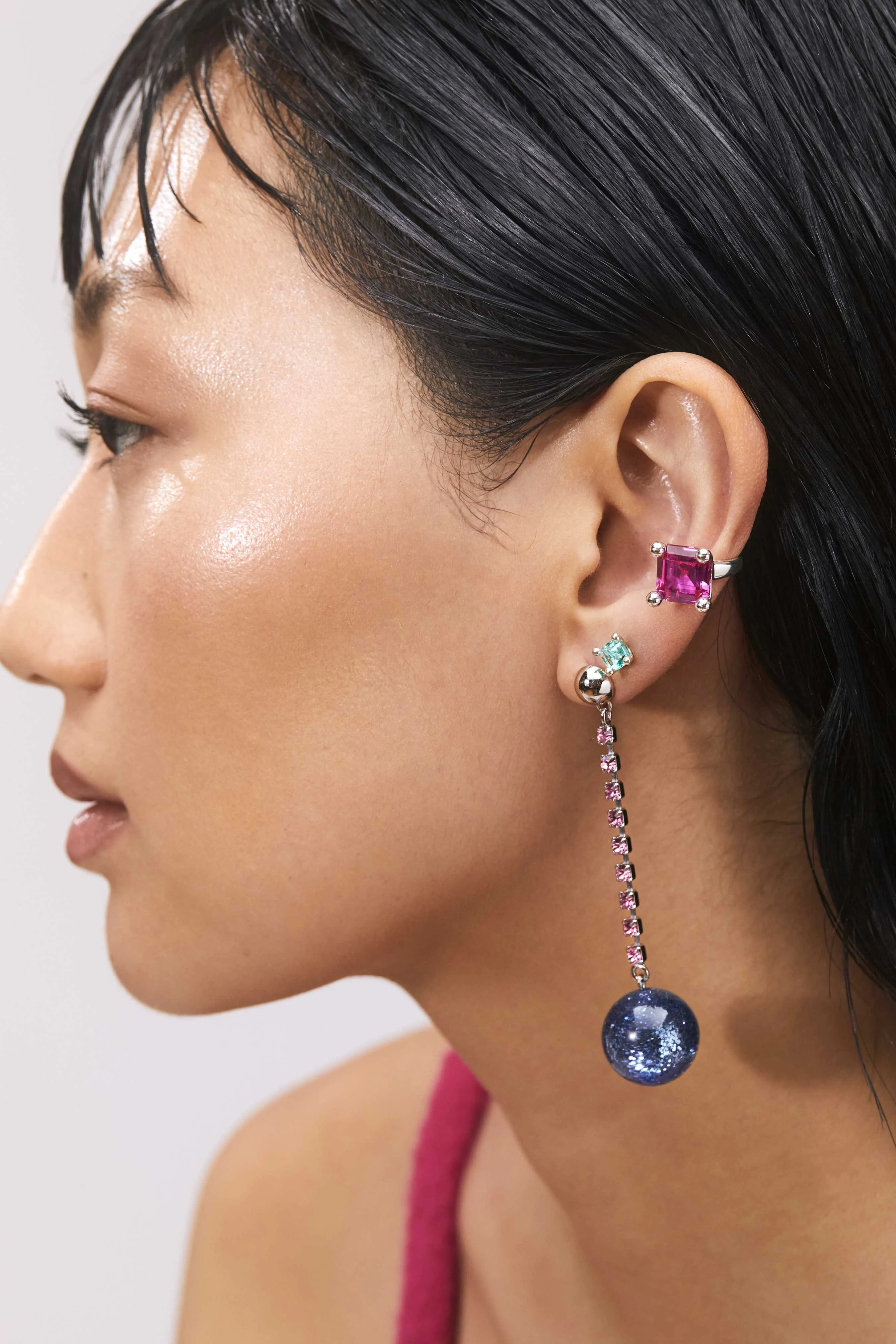 Atomic Studs - Fuchsia