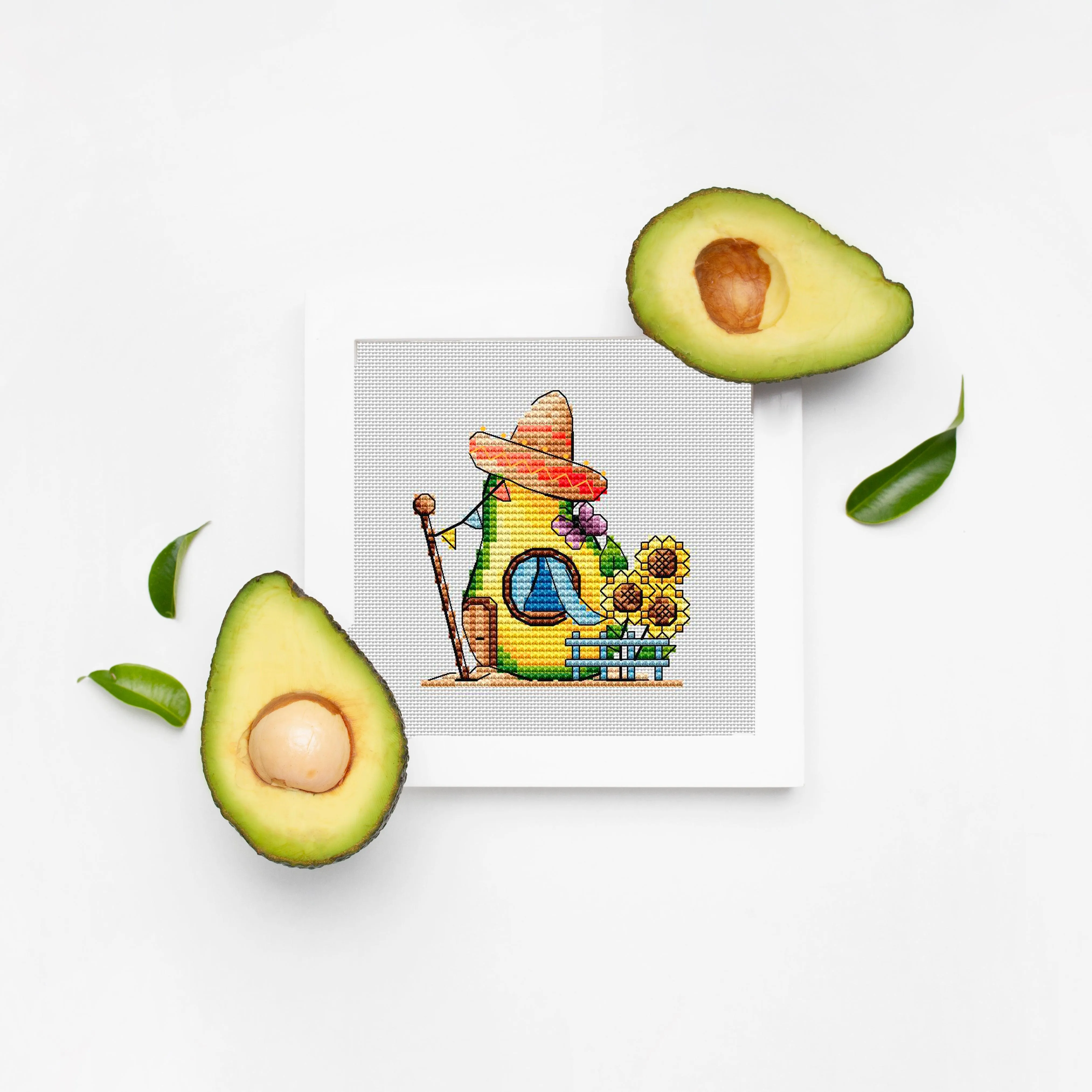 Avocado - PDF Cross Stitch Pattern