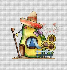 Avocado - PDF Cross Stitch Pattern