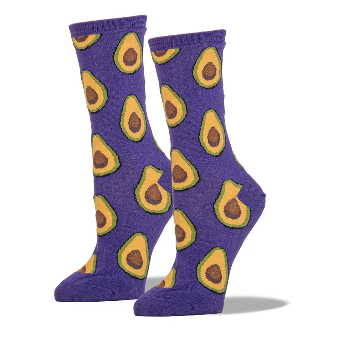 Avocado Women's Crew Socks