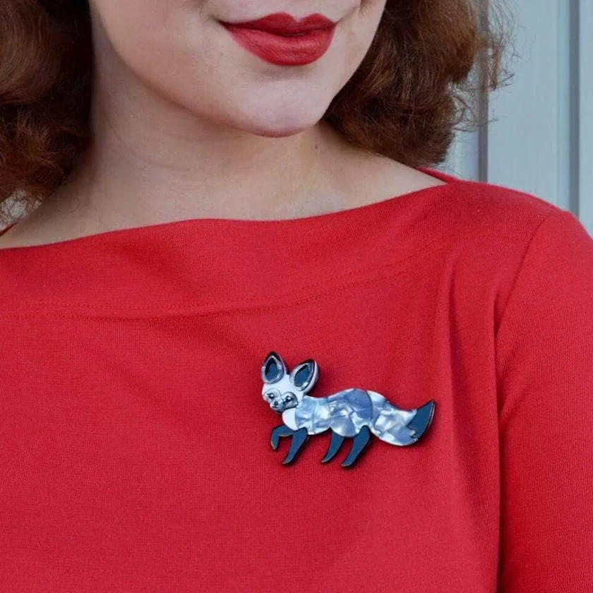 Bat-Eared Bestie Fox Brooch