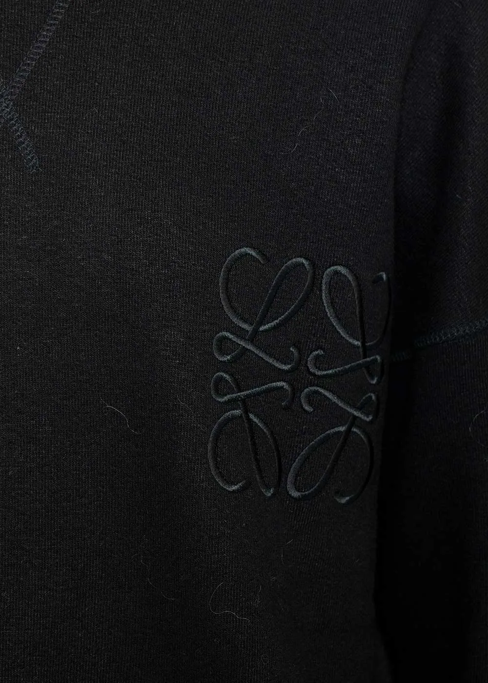 Black Anagram Oversized Sweatershirt