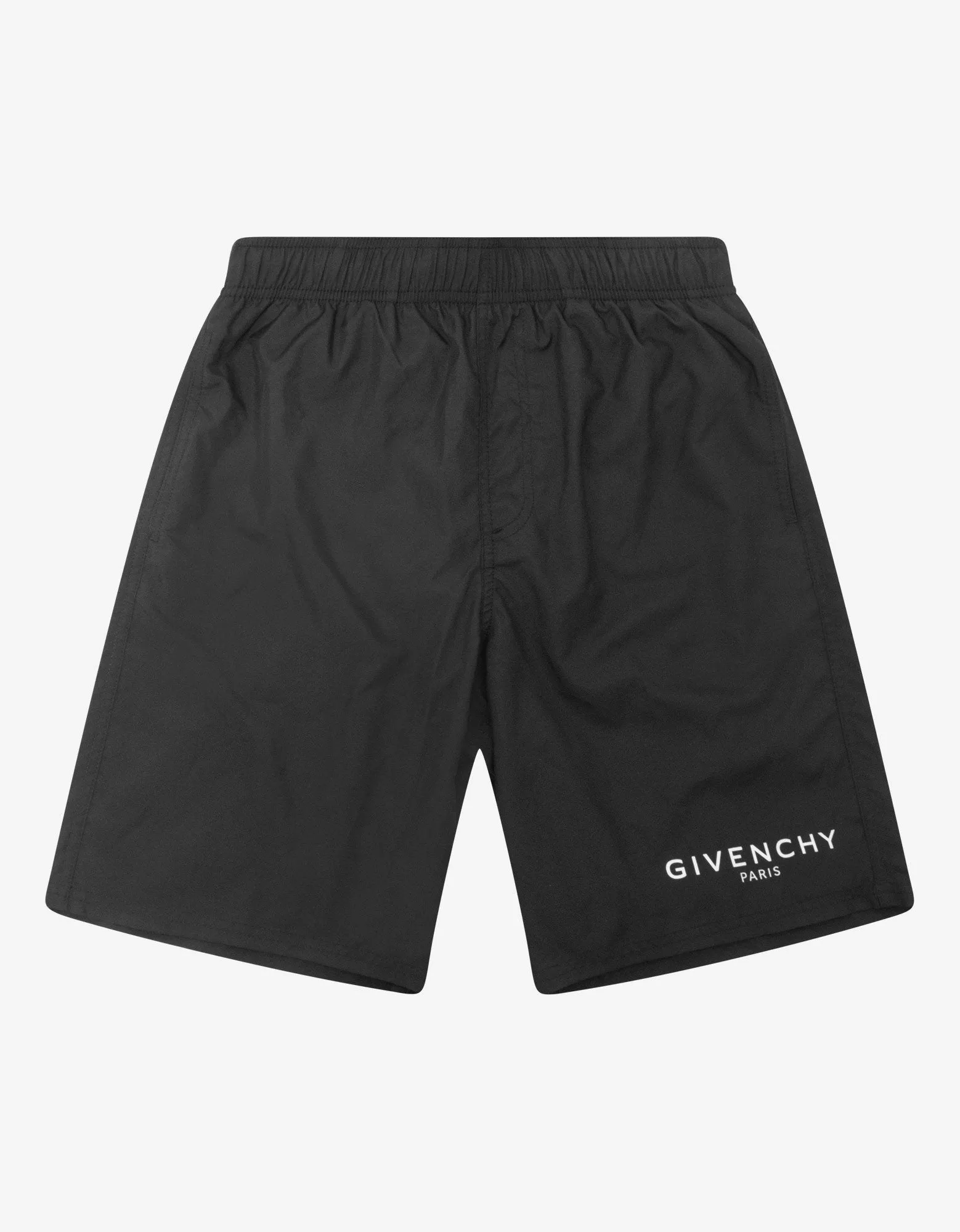 Black Classic Logo Long-Length Swim Shorts