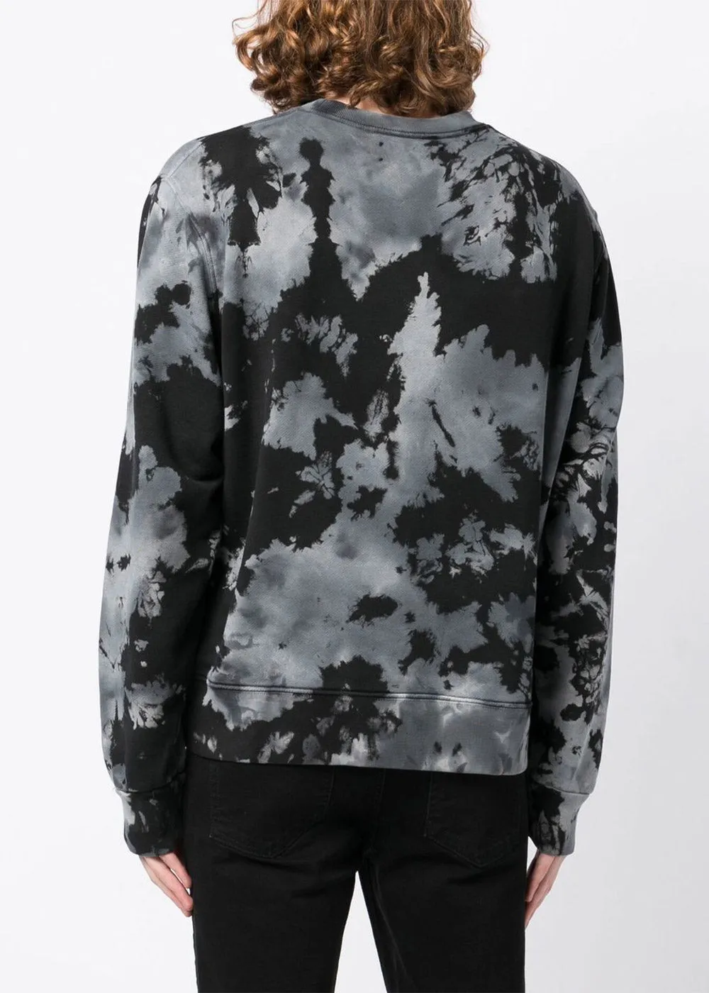 Black Crystal Ball Tie-Dye Sweatshirt