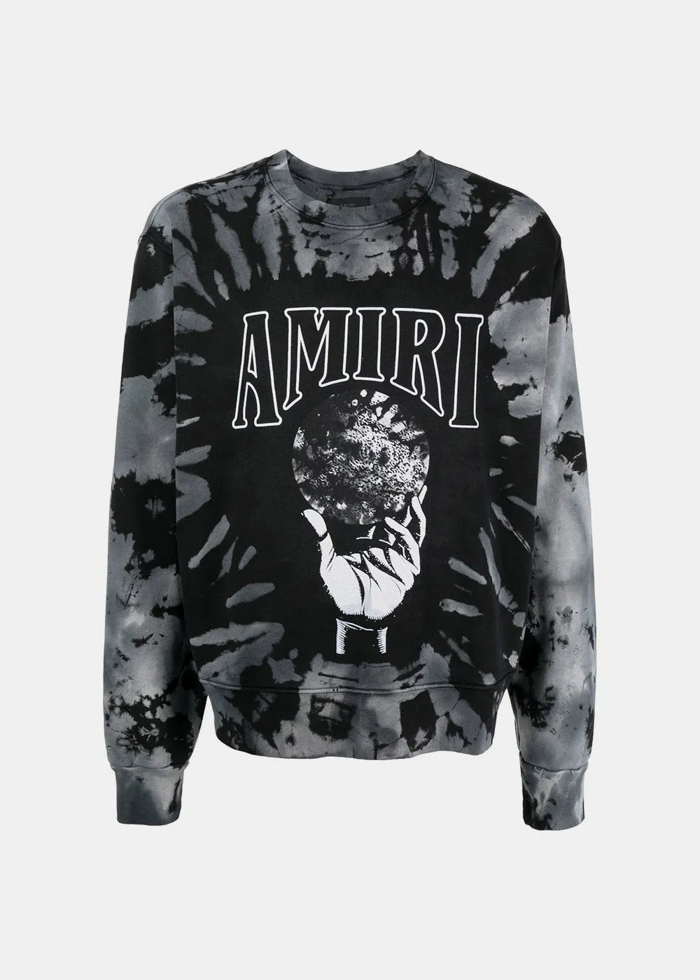 Black Crystal Ball Tie-Dye Sweatshirt
