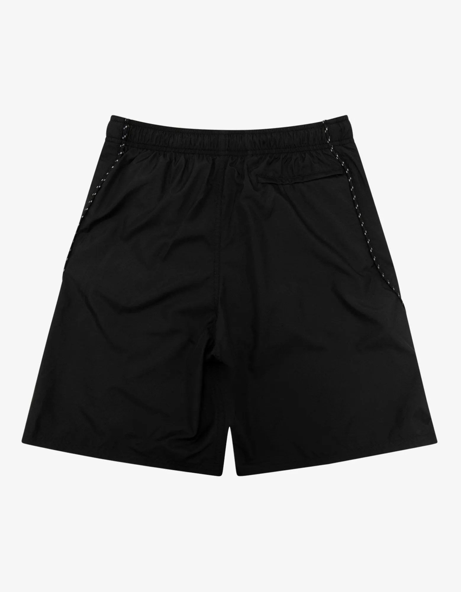 Black Lace Detail Swim Shorts