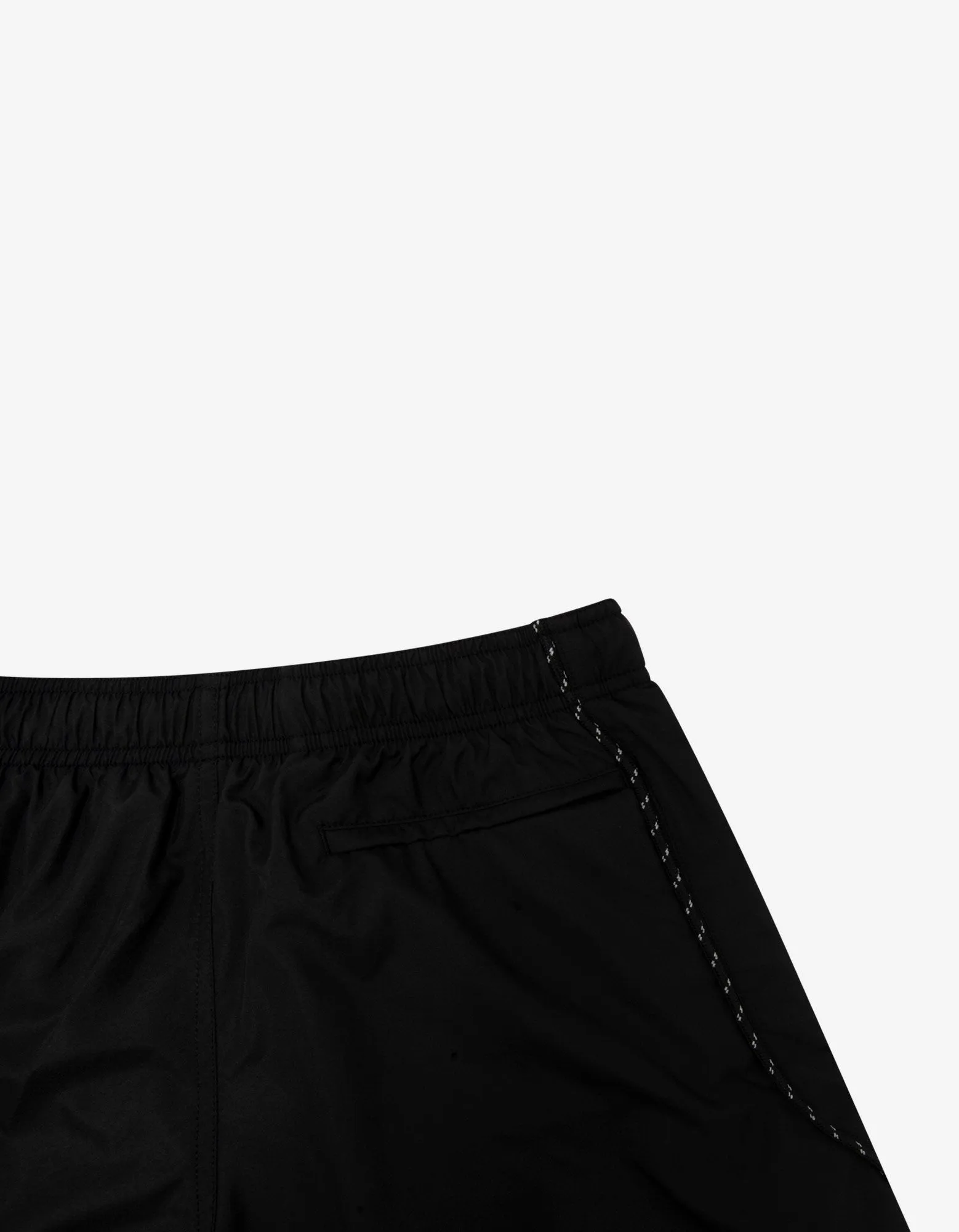 Black Lace Detail Swim Shorts