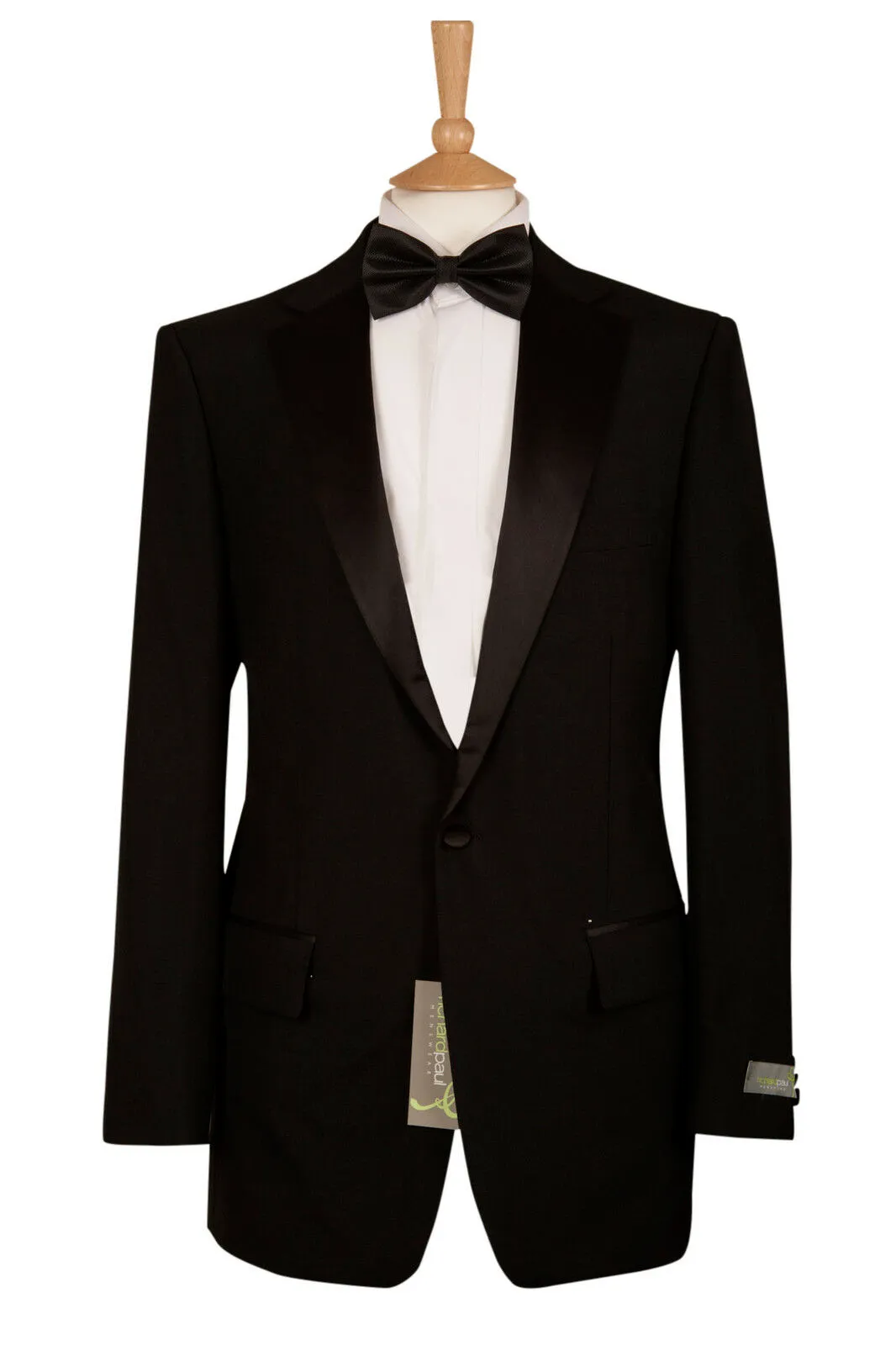 Black Tuxedo Dinner Suit Two Piece Jacket & Trousers - Ex Hire