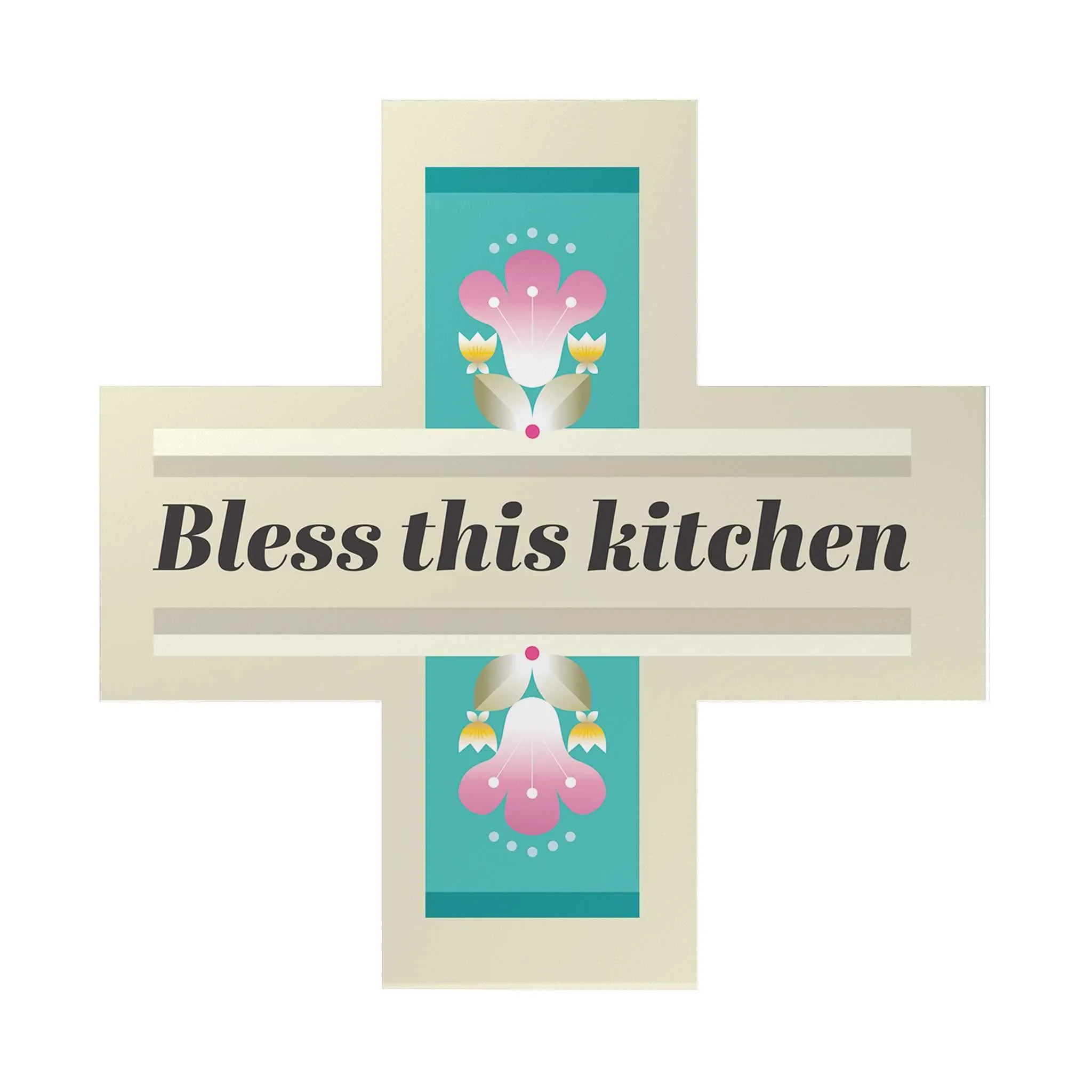 Bless This Kitchen Deco Cross [CLEARANCE]