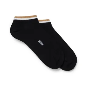 BOSS 2 Pair Signature Stripe Ankle Socks