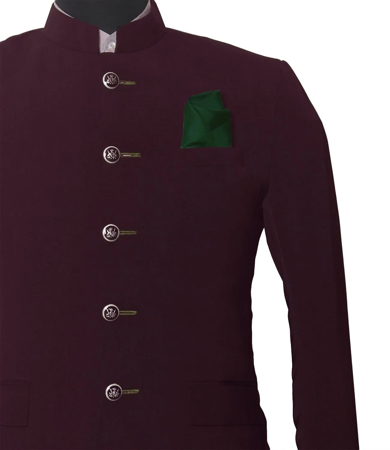 Chokore Forest Green Colour Pure Silk Pocket Square, from the Solids Line
