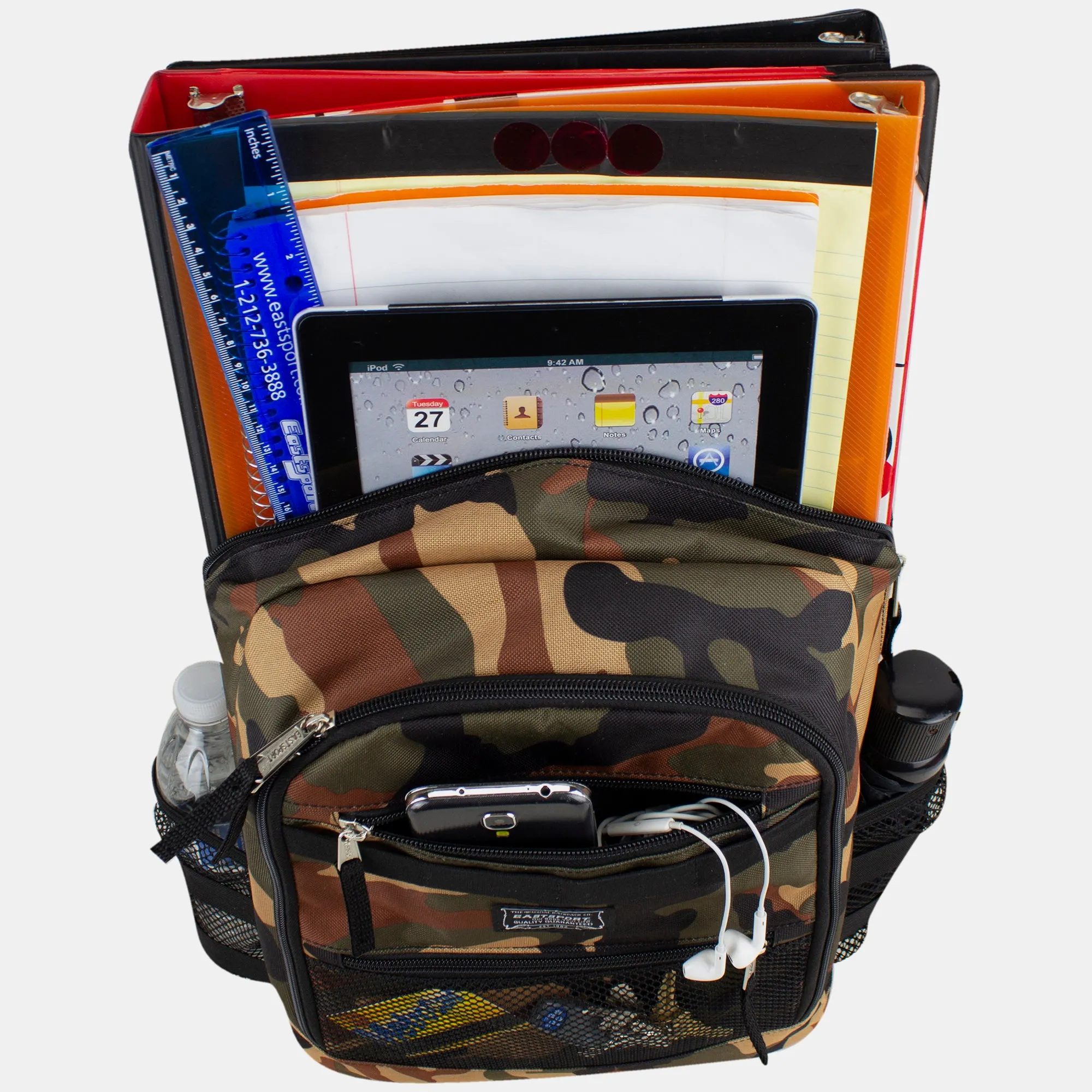 Compact 3-Piece Combo Backpack with Lunch Box and Snack/Pencil Pouch