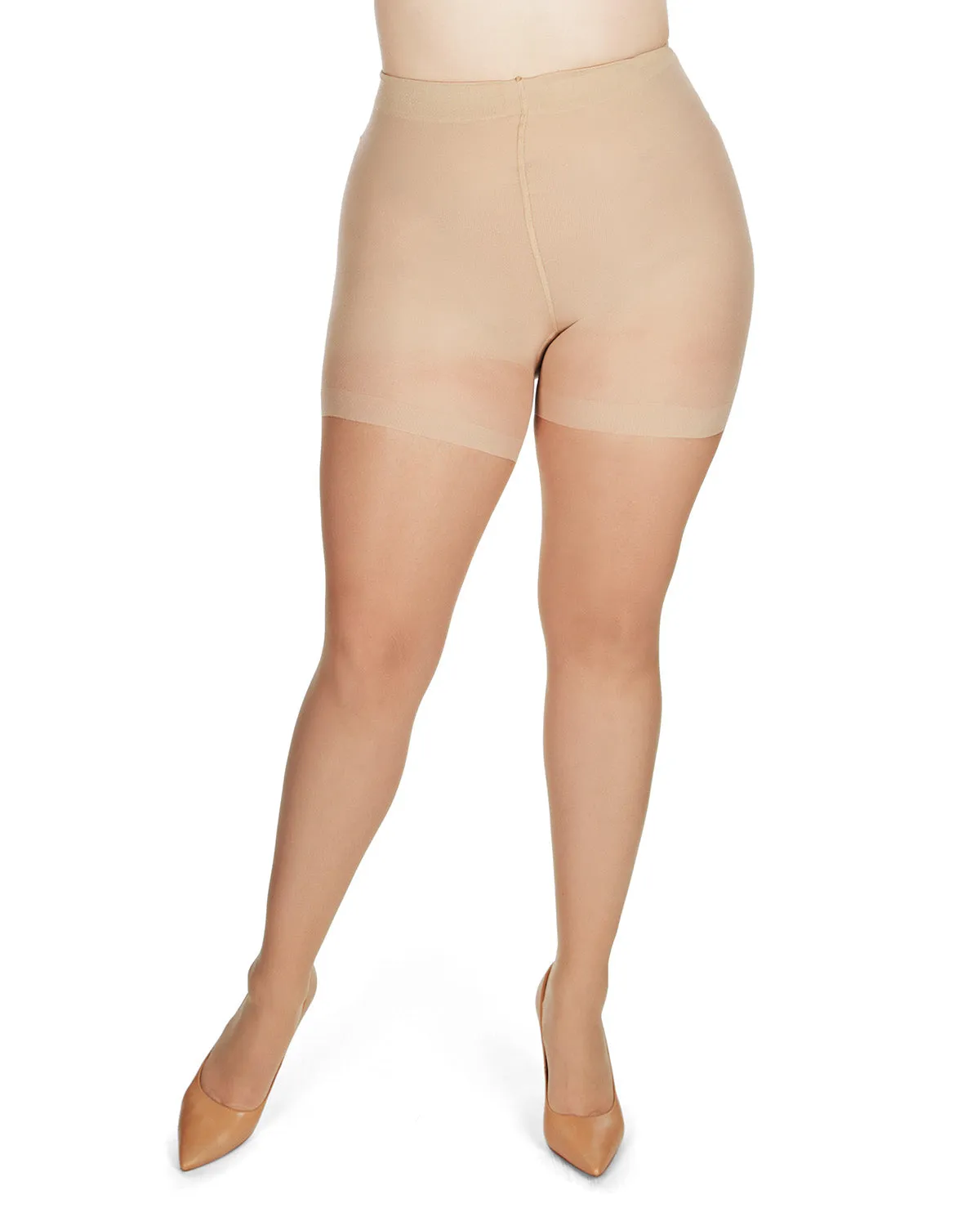 Crystal Sheer Shaper Control Top Tights