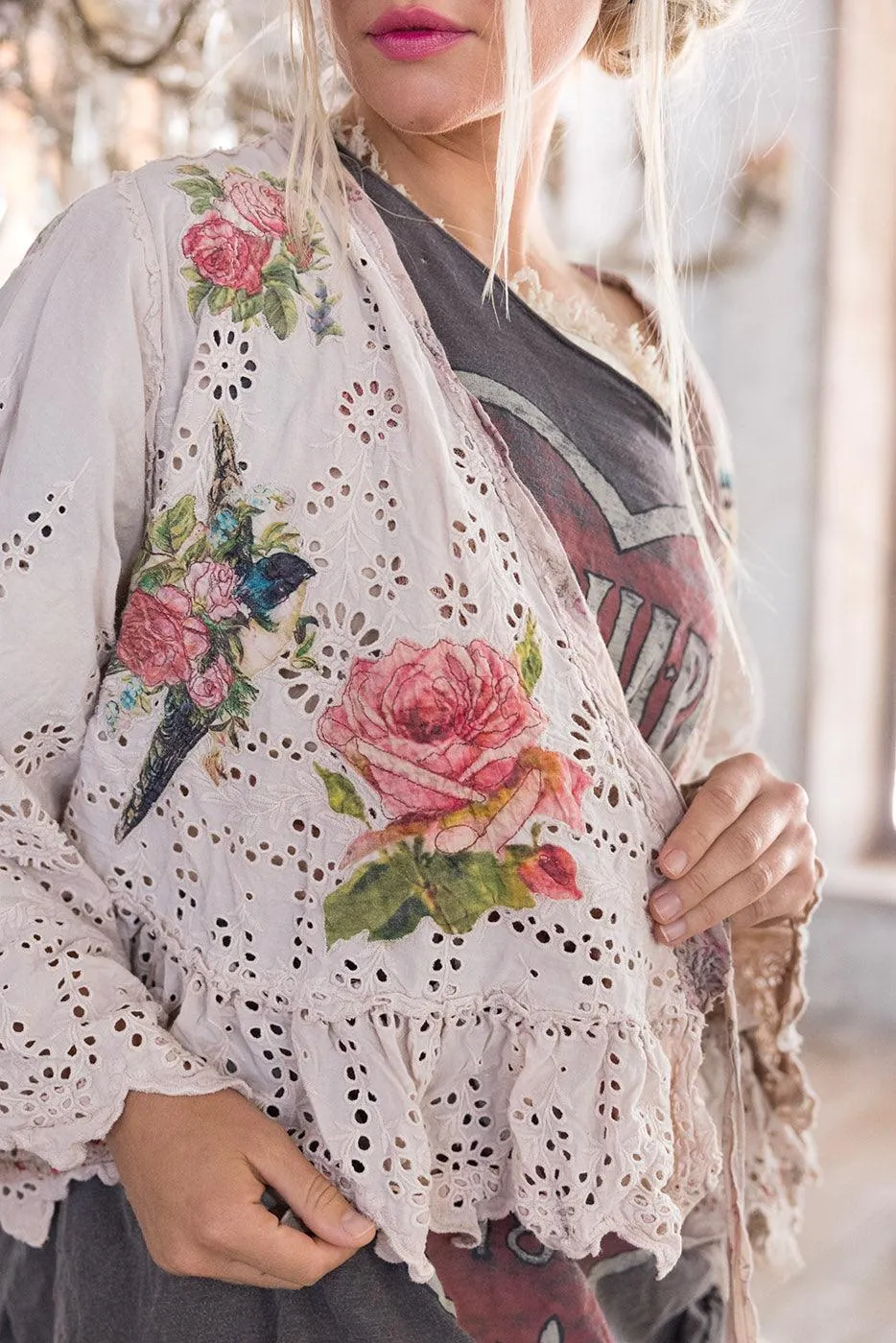 Eyelet Lise Lotte Piano Shawl