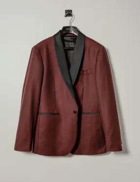 FINAL SALE: BKT50 Dinner Jacket in Burgundy Hopsack