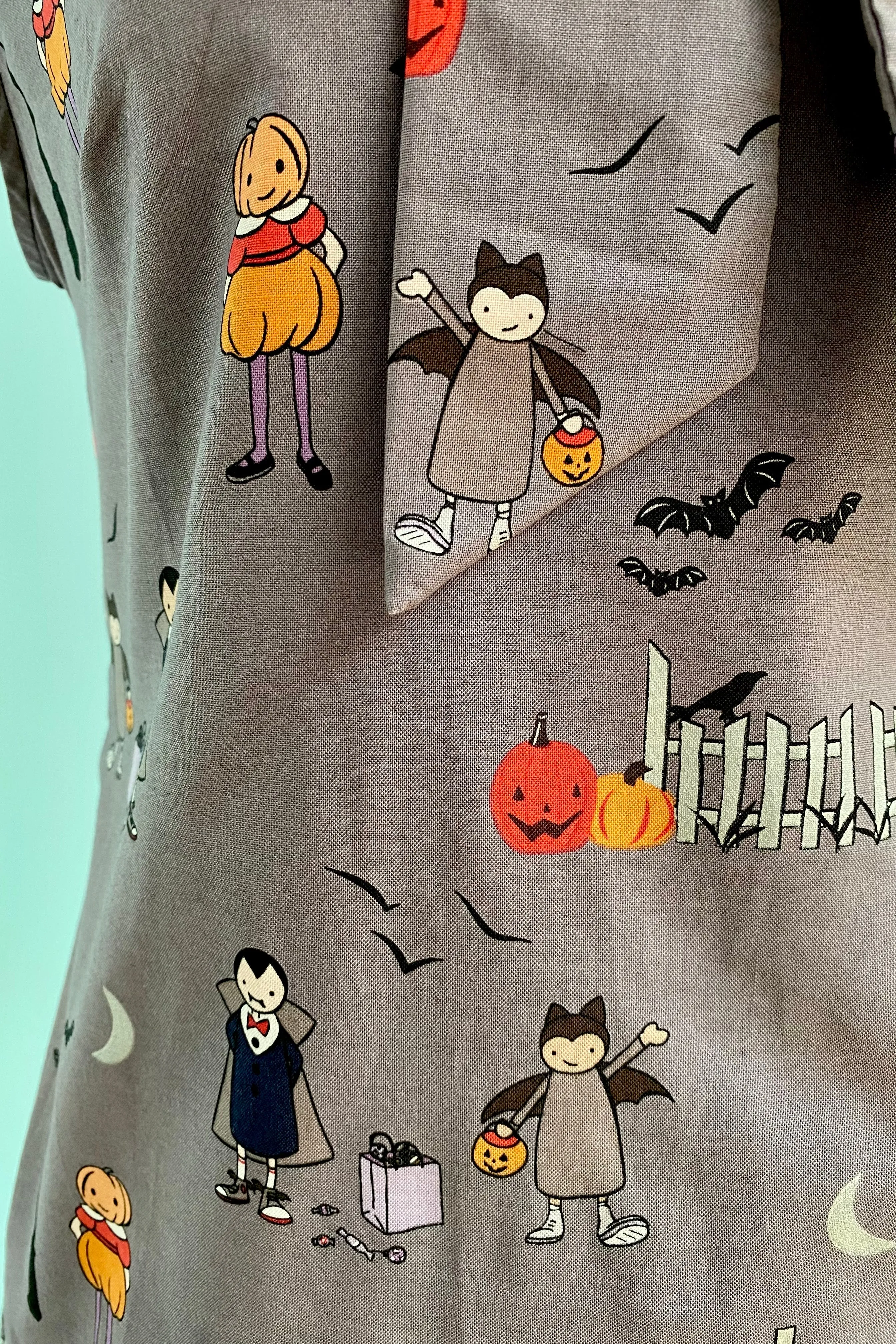 Ghouls Night Out Bow Top by Retrolicious