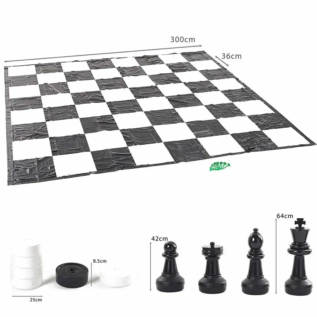 Giant Chess   Giant Draughts   Mat Package (3m x 3m)