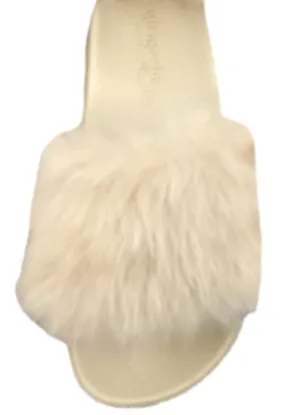 Gingerlilly Fluffy Slippers Taupe