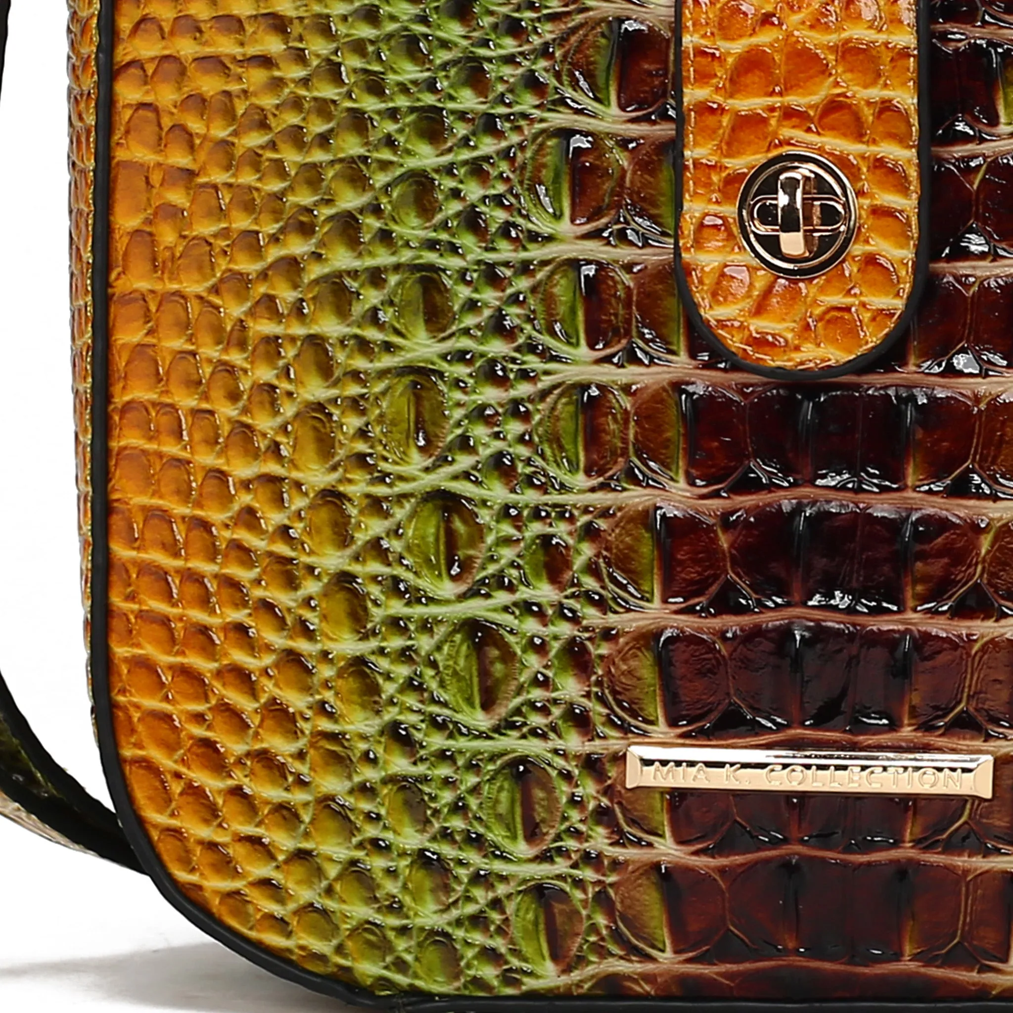 Giovana Gradient Croc Crossbody Bag