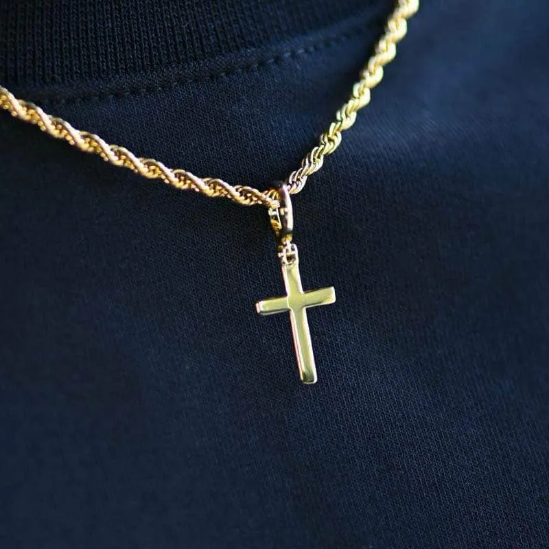 Gold Cross Necklace (Mini)