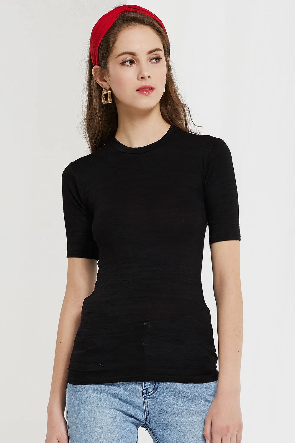 Hannie Textured Sheer Top