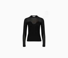 HEART NECKLINE TOP