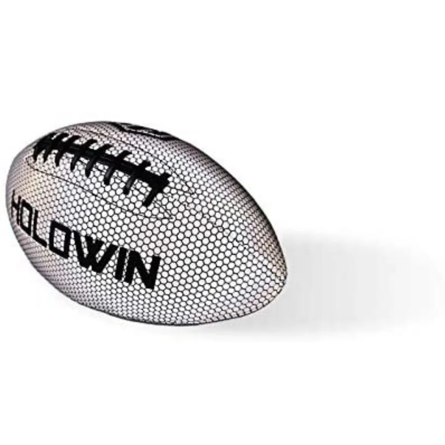 Holographic Luminous Light Up Reflective Footbal, White