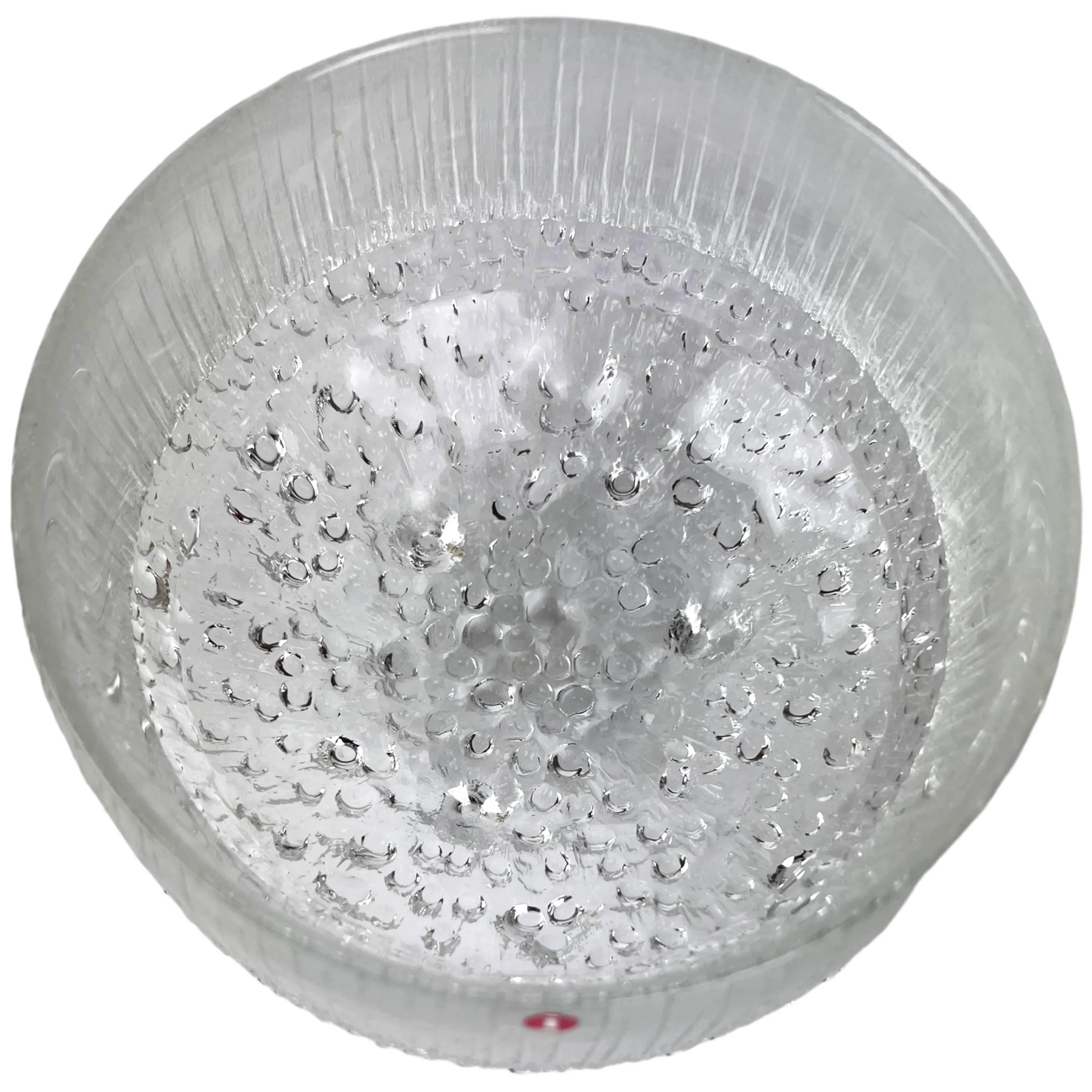 Iittala Glass Finland Ultima Thule 3 Toed Serving Bowl 7 Tapio Wirkkala Design