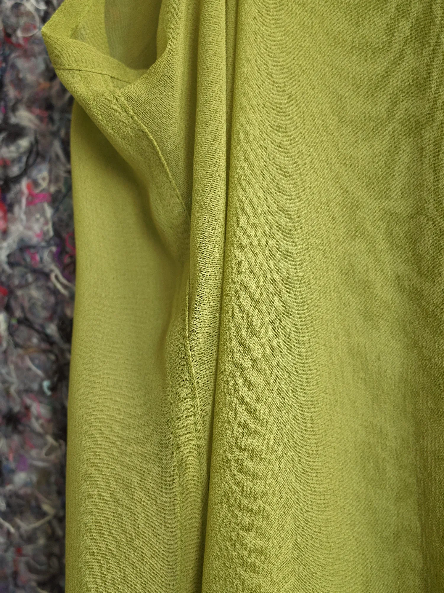 Jil Sander 1980s green sheer viscose camisole top - womens size 38