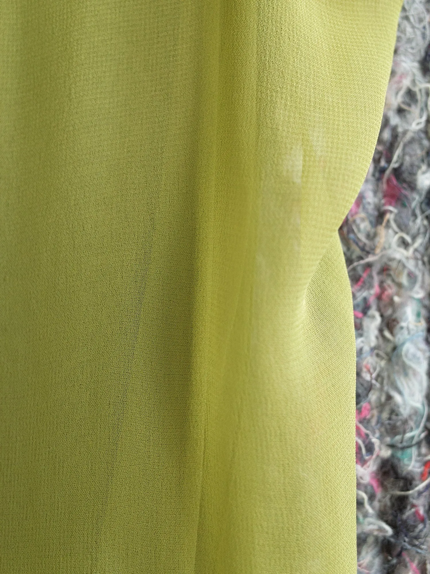 Jil Sander 1980s green sheer viscose camisole top - womens size 38