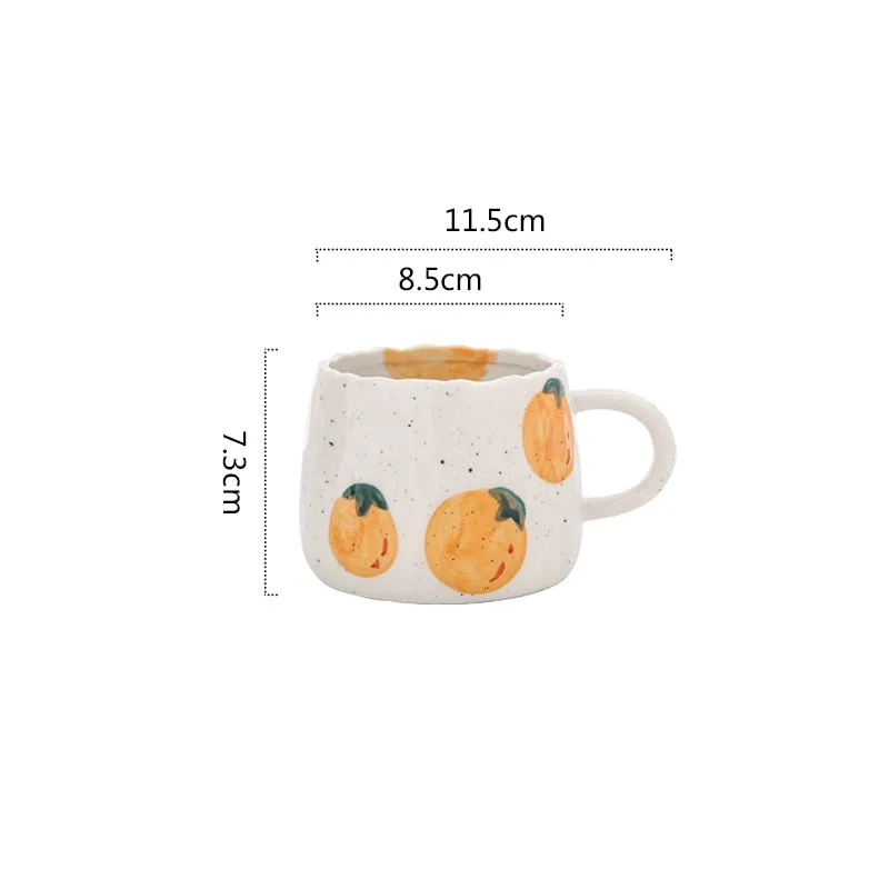 Kawaii Fruit Pattern Ceramic Cup