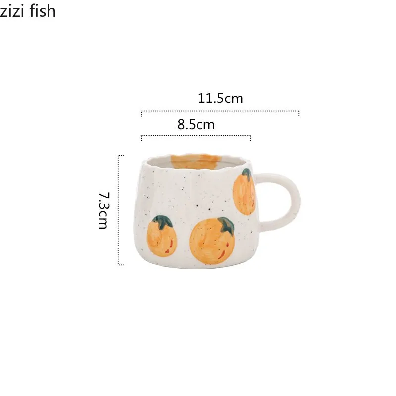Kawaii Fruit Pattern Ceramic Cup