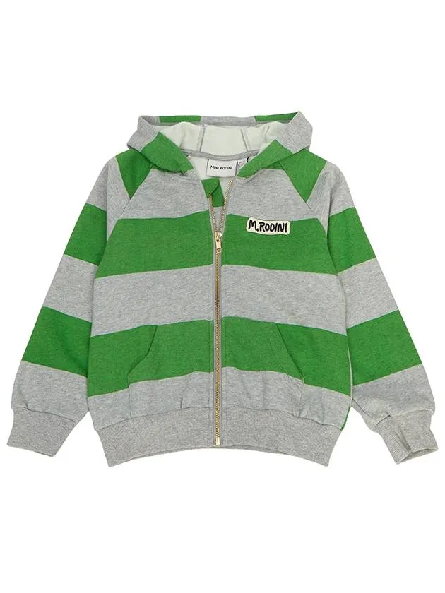 Kids brushed hood zip up 2372014375 GREEN