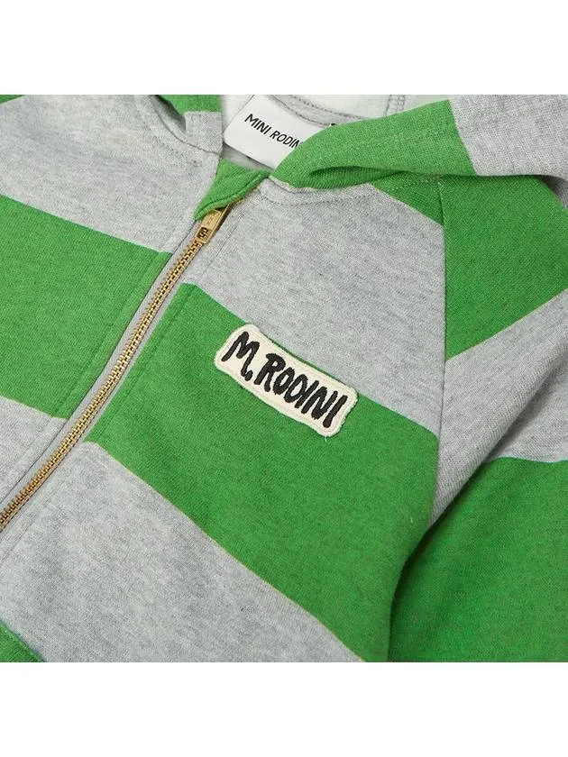 Kids brushed hood zip up 2372014375 GREEN