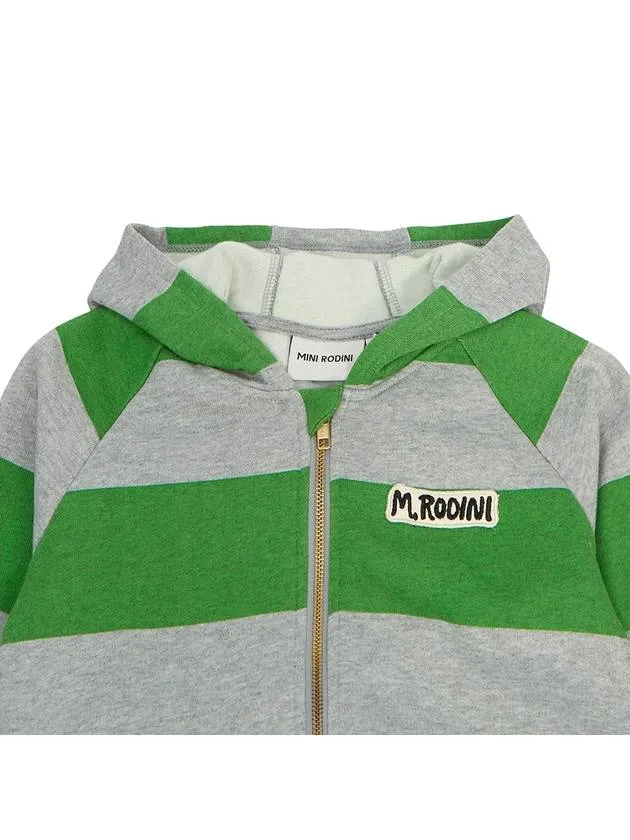 Kids brushed hood zip up 2372014375 GREEN