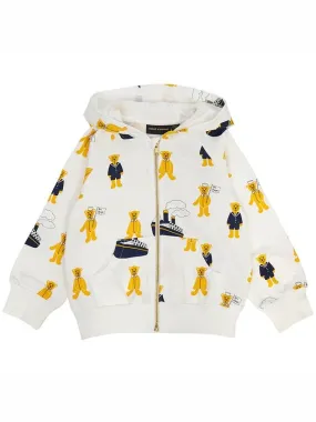 Kids hood zip up 2362012010 WHITE