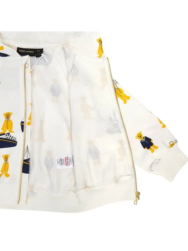 Kids hood zip up 2362012010 WHITE