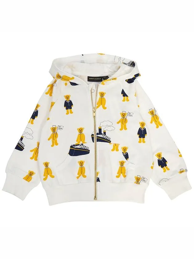 Kids hood zip up 2362012010 WHITE