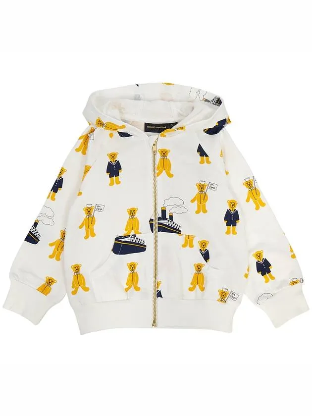 Kids hood zip up 2362012010 WHITE