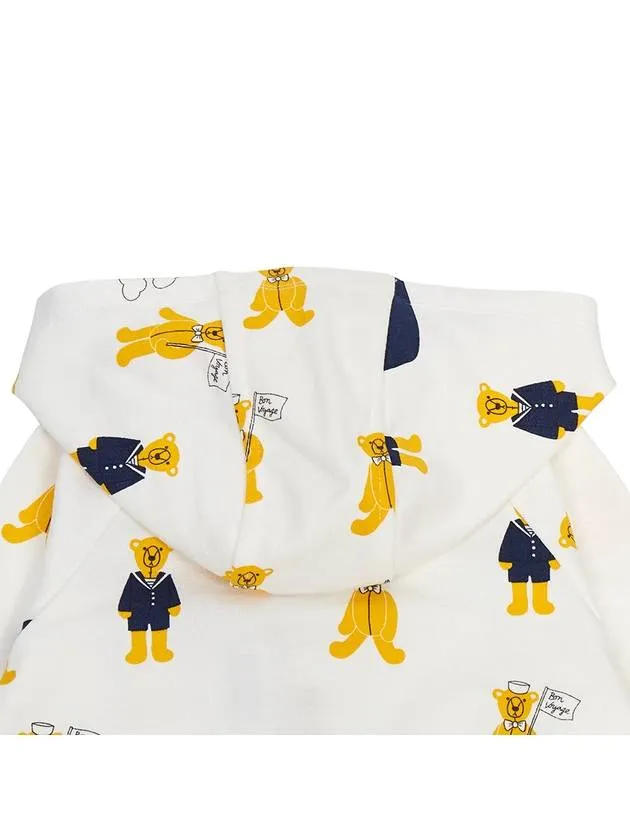 Kids hood zip up 2362012010 WHITE