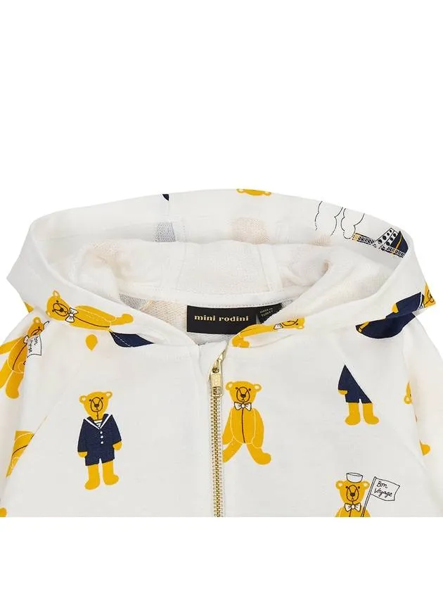 Kids hood zip up 2362012010 WHITE